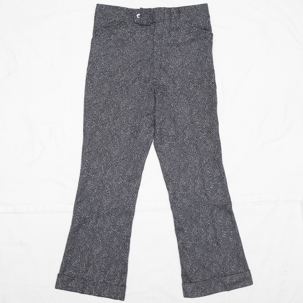 Vintage 70s Disco Pants Flare Pants Patterned Sparkly Talon Zipper 34x30.5 Flare